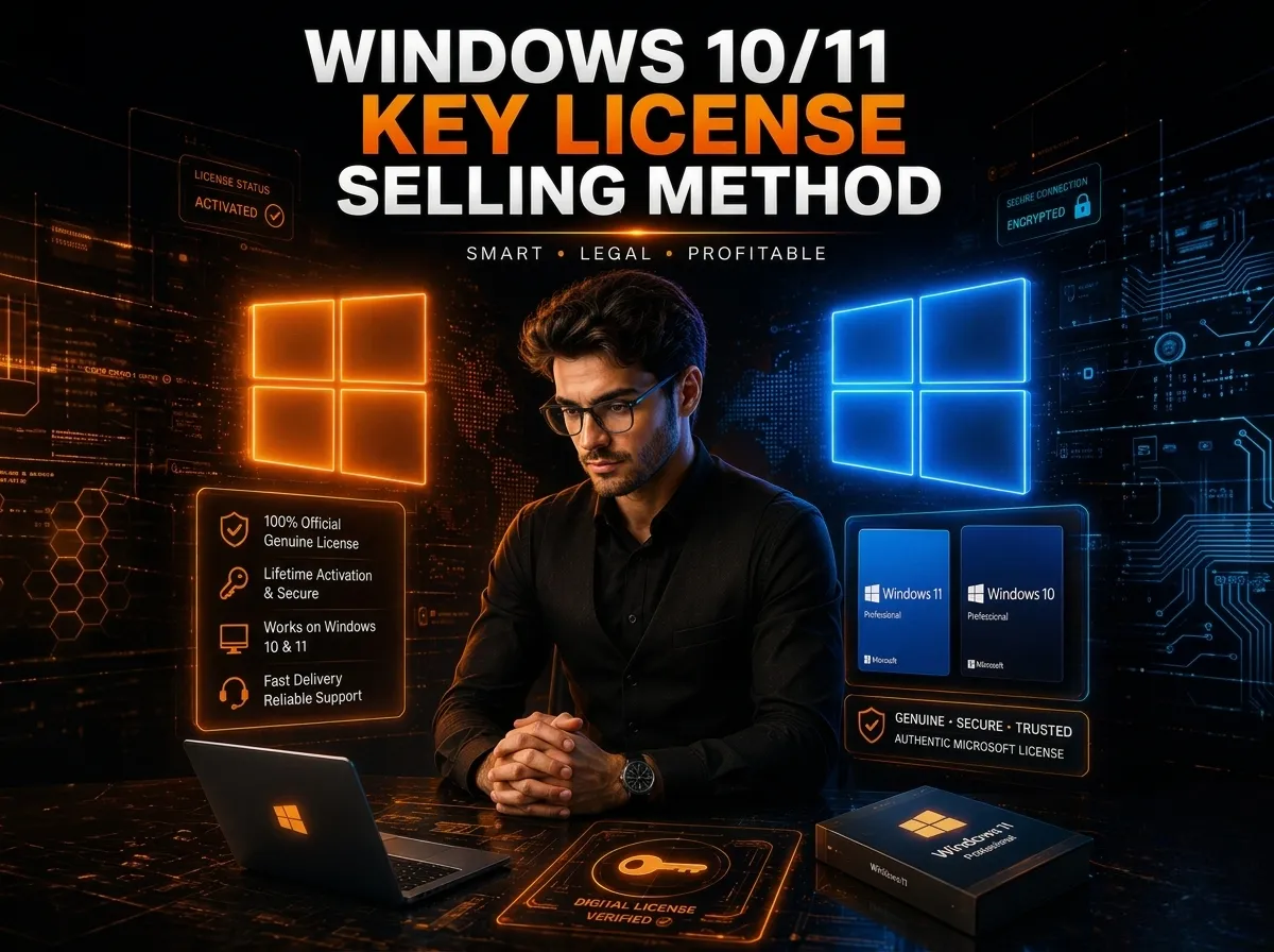 Windows 10/11 Key License Selling Method