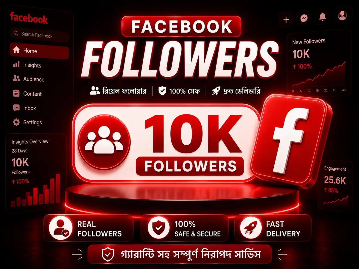 10K Real Facebook Followers 